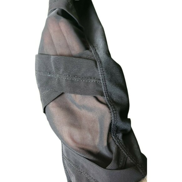 Charmed Hearts Black Sheer Cutout Leggings Sz M Polyester Spandex Womens Workout - Picture 4 of 7